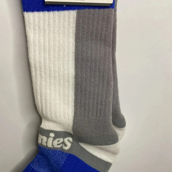 Burnies Mens 6-13 Size Socks Blue white Gray - Picture 7 of 7